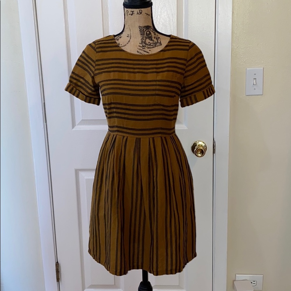 Madewell Broadway & Broome Stucco Striped Dress
